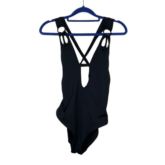 BECCA Cutout Plunge Swimsuit NWT - Picture 4 of 10
